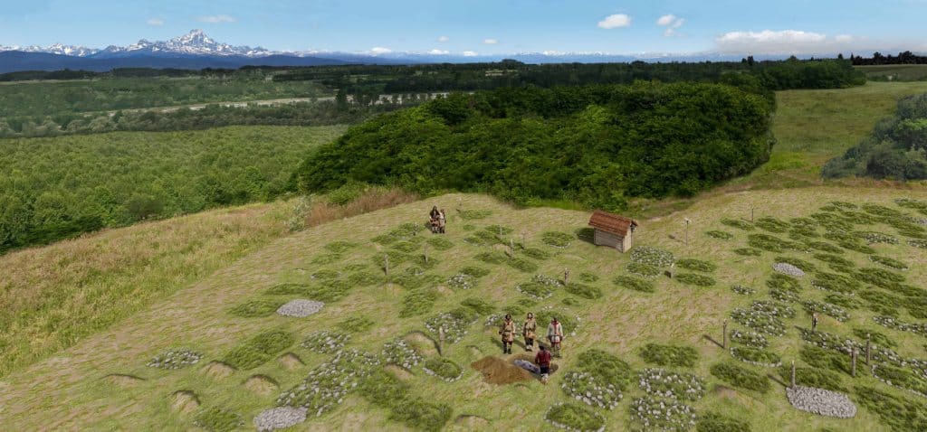 Reconstruction of the necropolis