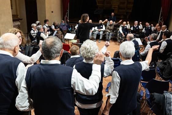 Coro degli afasici in concerto