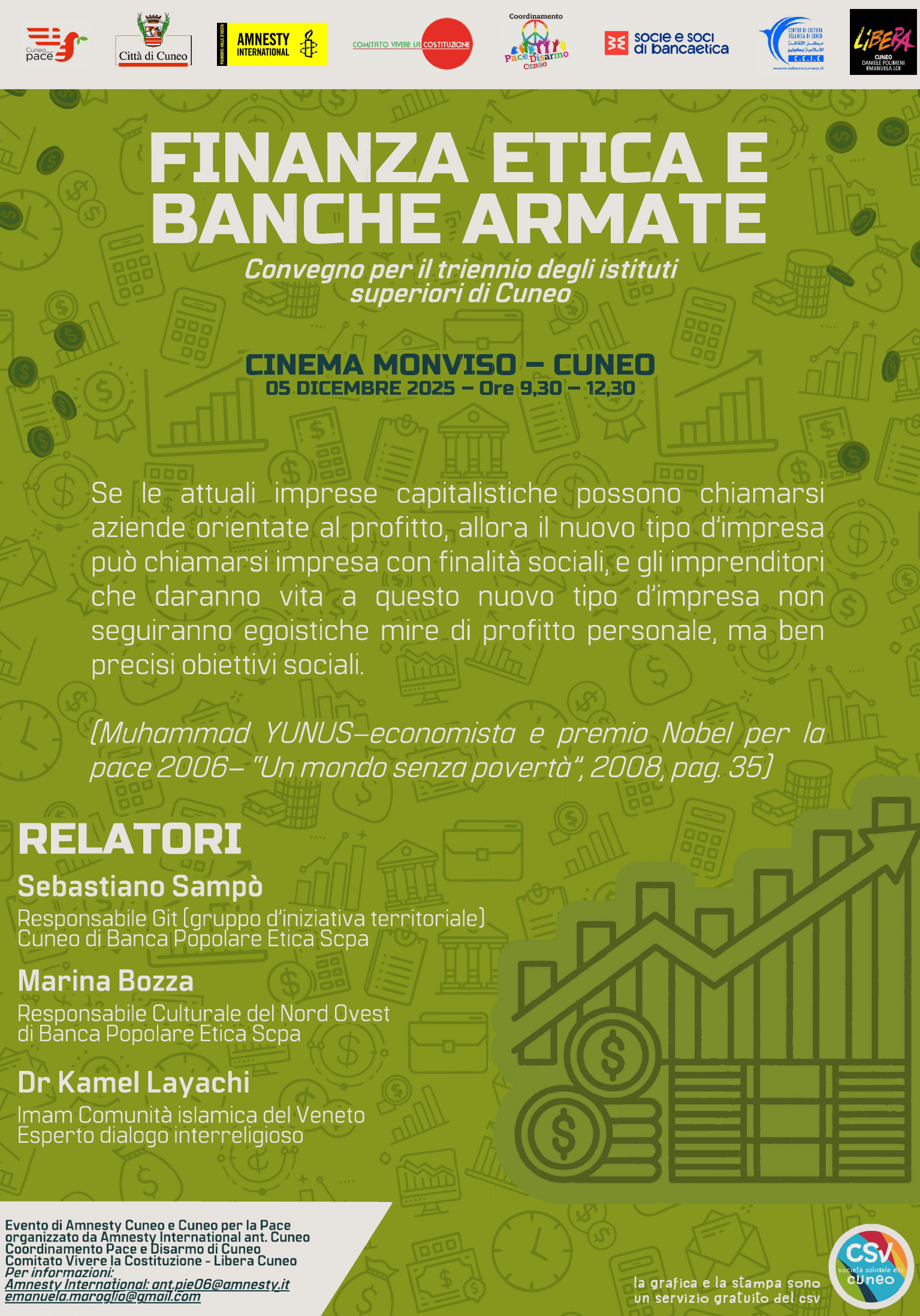 CONVEGNO FINANZA ETICA E BANCHE ARMATE