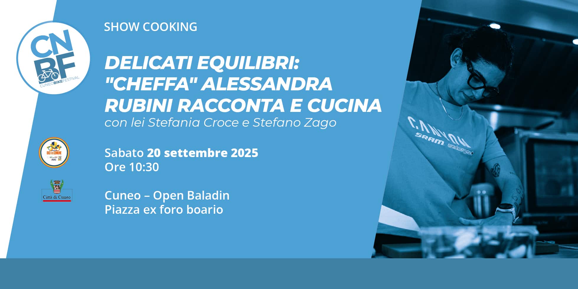 DELICATI EQUILIBRI: “CHEFFA” ALESSANDRA RUBINI RACCONTA E CUCINA