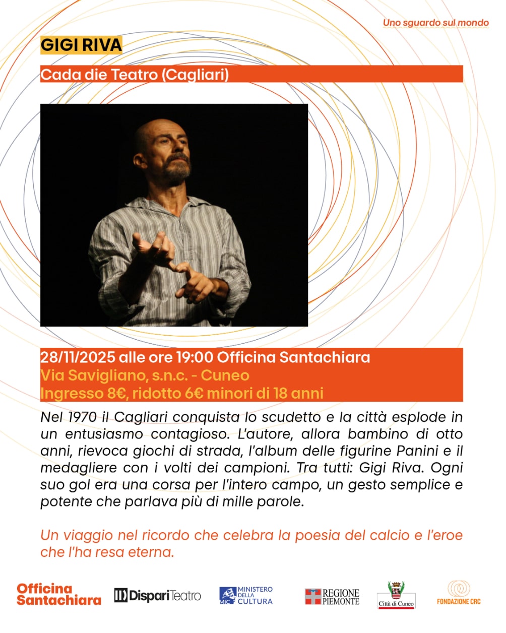 GIGI RIVA - Cada Die Teatro (Cagliari) GIGI RIVA - Cada Die Teatro (Cagliari)