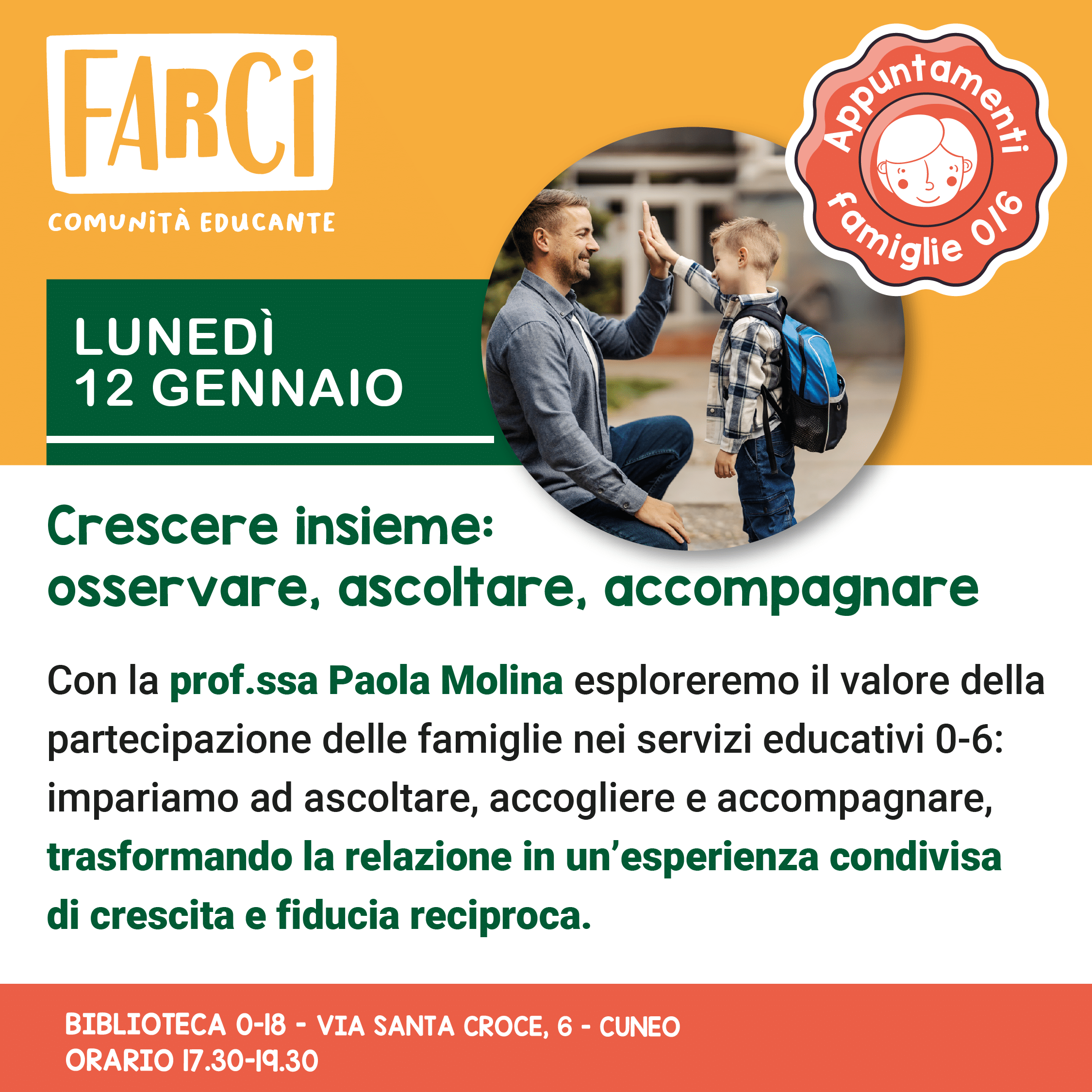 Crescere insieme: osservare, ascoltare, accompagnare