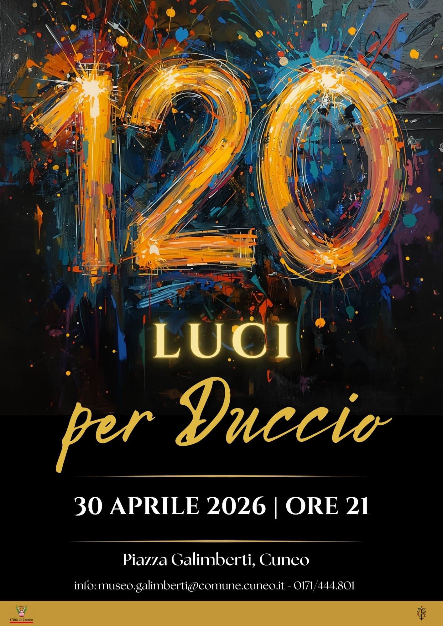 locandina 120 luci per Duccio