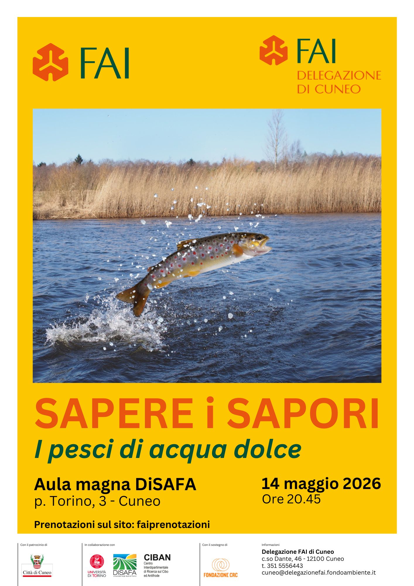 SAPERE I SAPORI &ndash; I pesci d&rsquo;acqua dolce