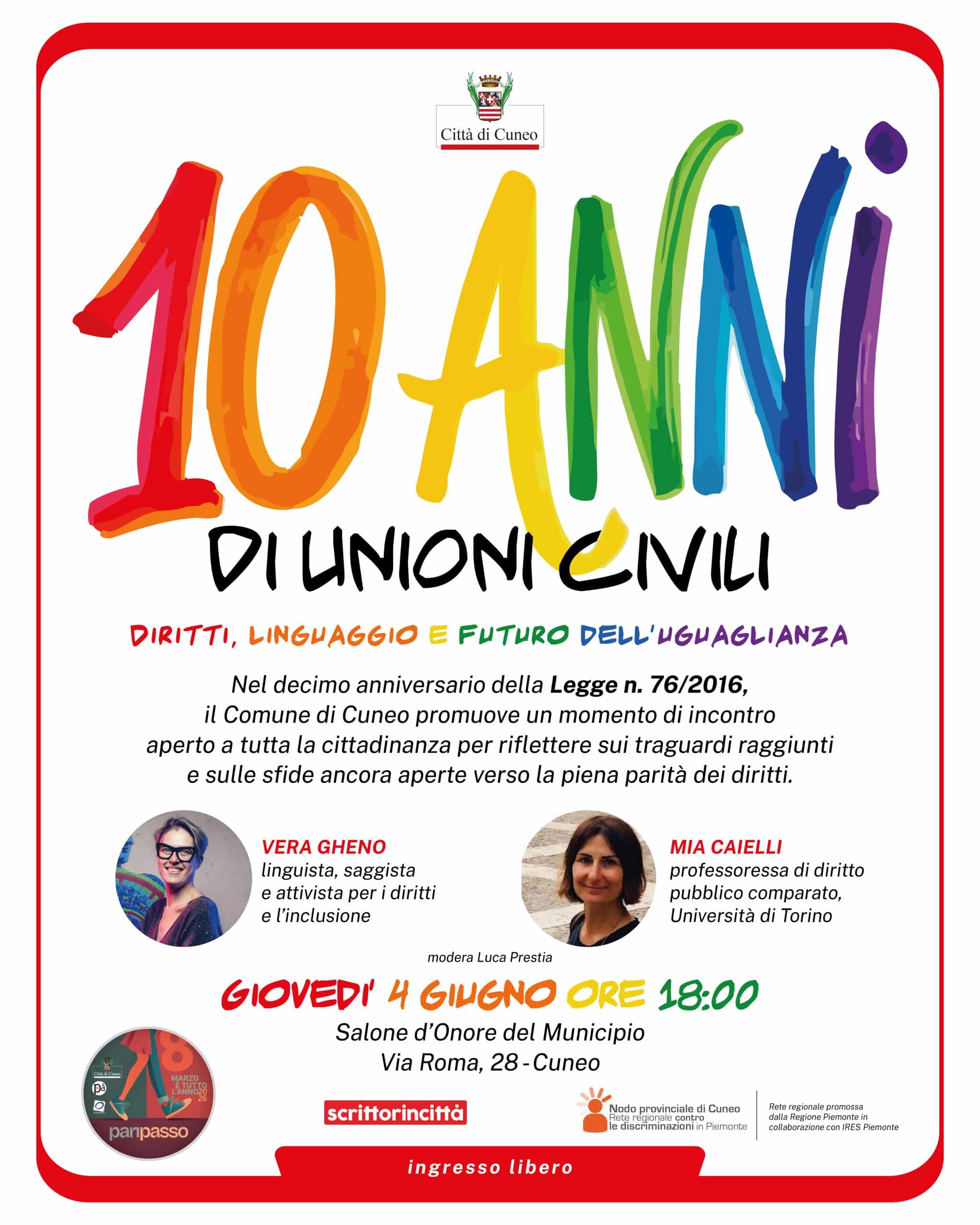 Dix ans d'unions civiles : une rencontre sur les droits et l'inclusion
