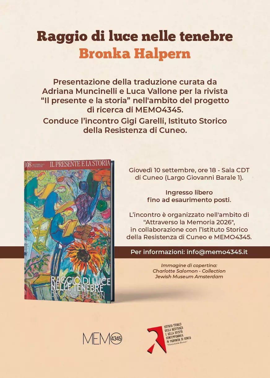 Presentazione libro di bronka halpern