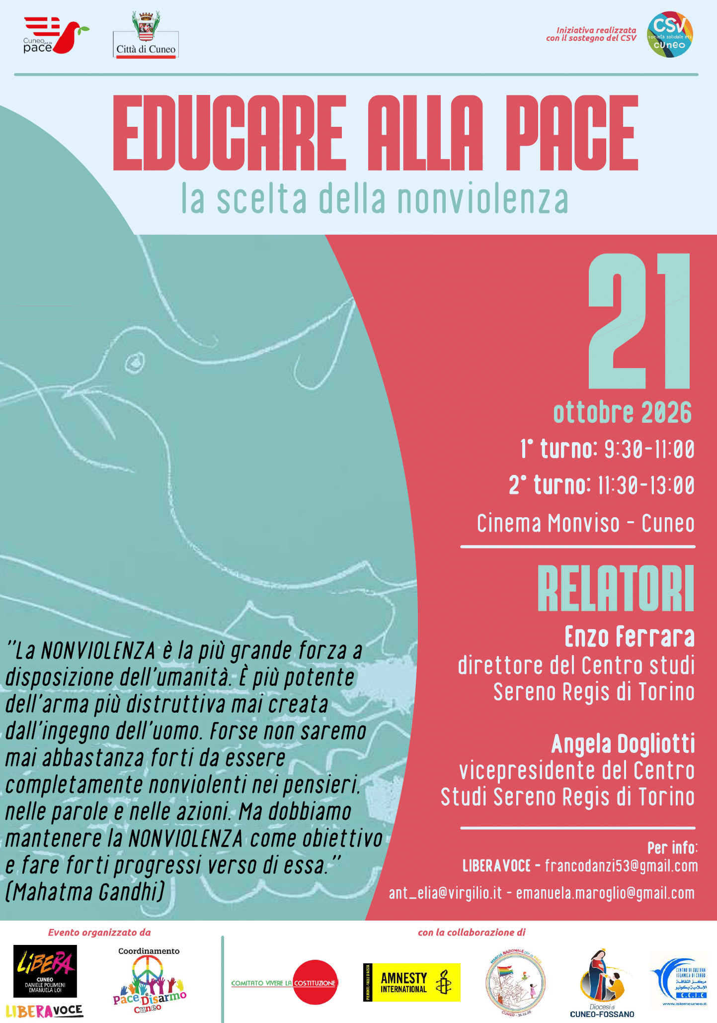EDUCARE ALLA PACE: LA SCELTA DELLA NONVIOLENZA