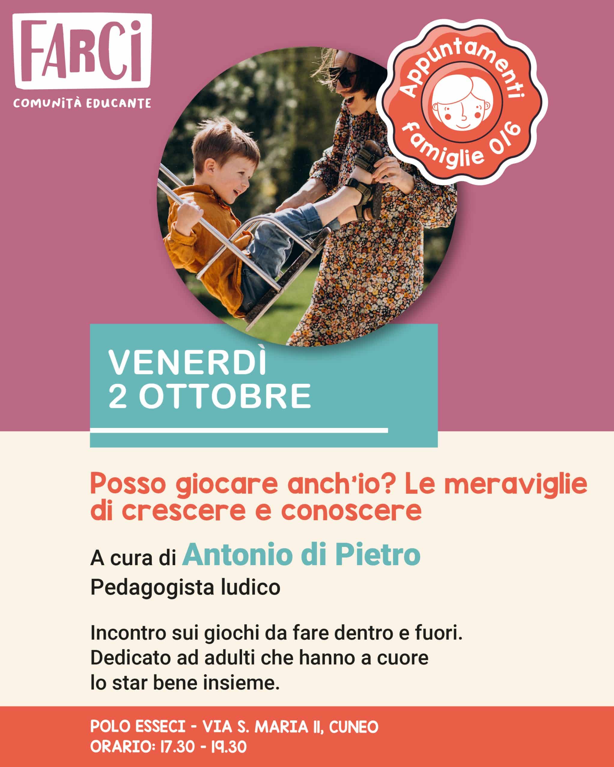 “Posso giocare anch’io? Le meraviglie di crescere e conoscere”