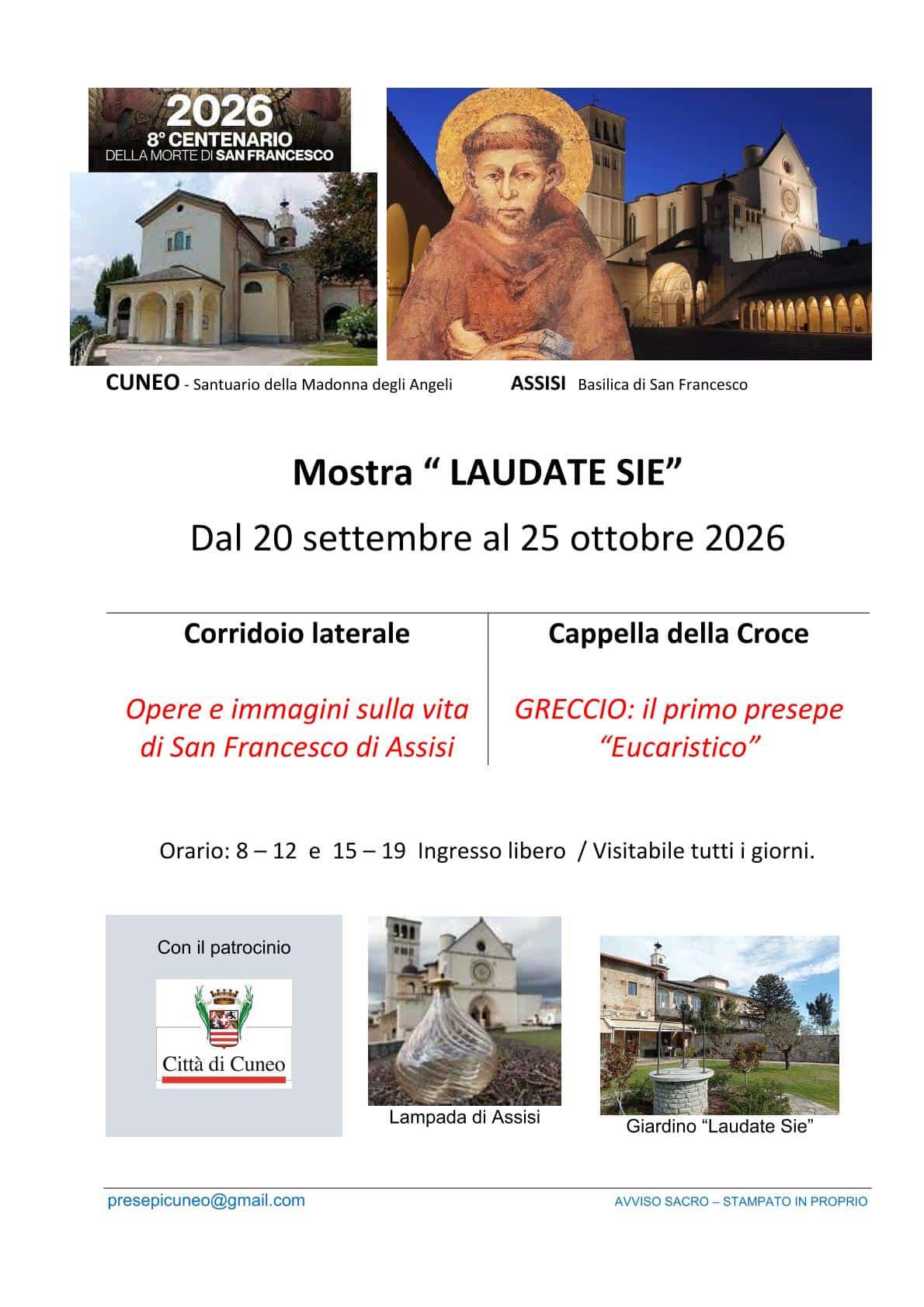 Mostra “laudate sie”