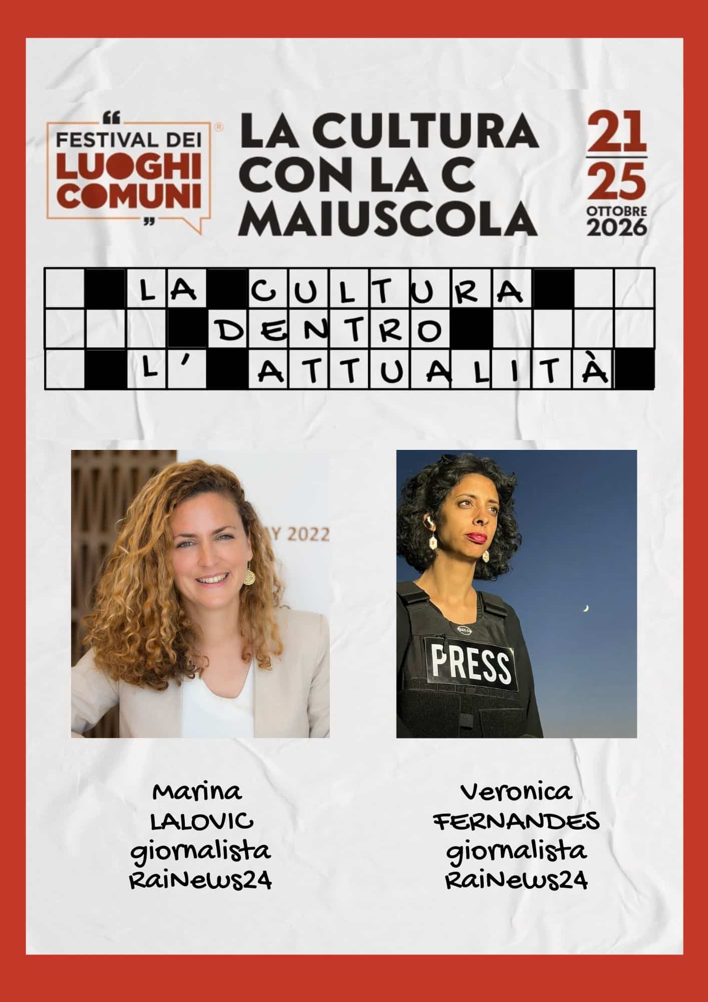 LA CULTURA DENTRO L’ATTUALITÀ